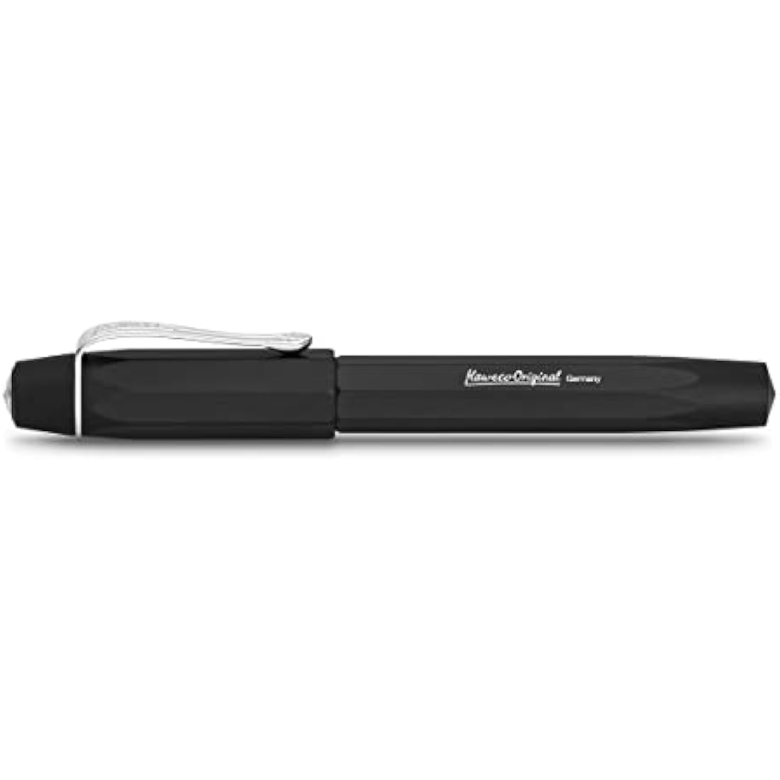 Kaweco ORIGINAL Fountain Pen 250 Black Chrome I Premium Aluminium Reservoir Pen for Ink Cartridges 12.7 cm I Nib: EF (Extra Fine)