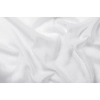 LINDER 0390/10/344 Large Net Curtain with Frilly Braid 300 x 240 cm Polyester/Linen White