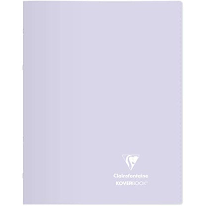 Clairefontaine 981481C Lot de 10 Cahiers Agrafés Koverbook Blush - 24x32 cm - 96 Pages Grands Carreaux - Papier Blanc 90 g - Couverture Polypro Opaque - Couleurs Aléatoires