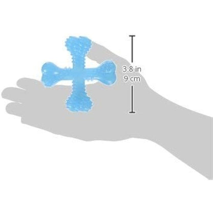 Nylabone Gentle Puppy Dog Teething X Bone Dental Chew Toy, Beef Flavour, Extra Small, for Puppies Up to 7 kg