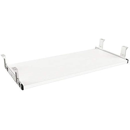 FRMSAET Furniture Accessories Office Product Suits Hardware 20/24/30 inches Keyboard Drawer Tray Wood Holder Under Desk Adjustable Height Platform. (30 inches, White)