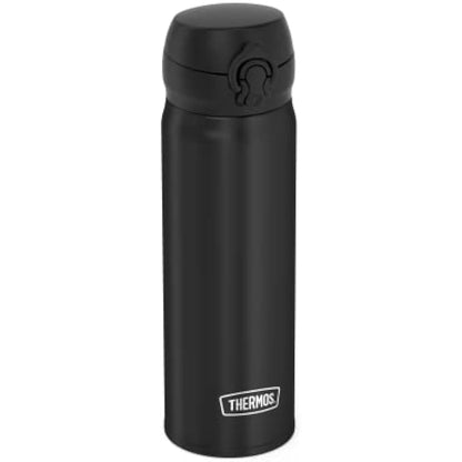 THERMOS 4035.232.050 Ultralight Thermos Flask, Black, 500 ml, Extremely Lightweight, 210 g, Drinking Bottle, Dishwasher Safe, Thermos Flask Keeps Hot for 10 Hours, Cold for 20 Hours, BPA-Free