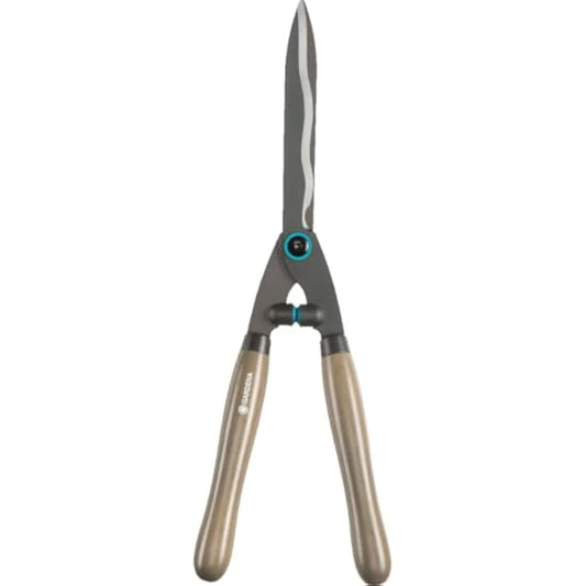 Gardena NatureCut hedge clippers: Sturdy clippers for cutting hedges and thicker branches, 23 cm, with non-stick blade coating and ergonomic wooden handles (12300-20)