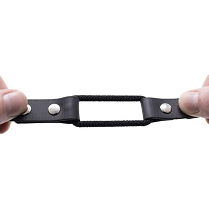 Educator Quick Snap Bungee Dog Collar, Biothane, Waterproof, Odorproof, Easy Connect and Disconnect Clasp and D Ring with Comfort Bungee Loop, Adjustable for Custom Fit, 3/4-Inch, Black