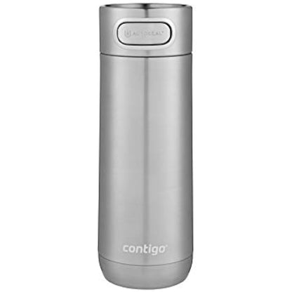 Contigo Luxe Autoseal Travel Mug, Stainless Steel Thermal Mug, Vacuum Flask, Leakproof Tumbler, dishwasher safe, Coffee Mug with BPA Free Easy-Clean Lid
