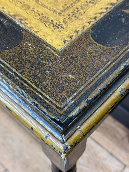 Regency Style Chinoiserie Console Table Writing Desk Hall Side Table