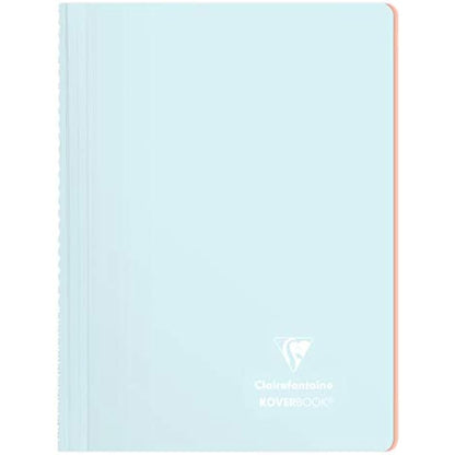 Clairefontaine 376781C Lot de 5 Cahiers à Spirale Koverbook Blush - A4 21x29,7 cm - 160 Pages Lignées - Papier Blanc 90 g - Couverture Enveloppante Polypro Opaque - Couleurs Aléatoires