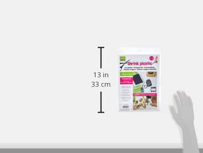 Vaessen Creative Shrink Plastic, Transparent, 4 Sheets, 21 x 30 cm, Fun Arts and Crafts Projects For All Ages