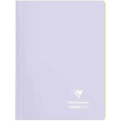 Clairefontaine 376781C Lot de 5 Cahiers à Spirale Koverbook Blush - A4 21x29,7 cm - 160 Pages Lignées - Papier Blanc 90 g - Couverture Enveloppante Polypro Opaque - Couleurs Aléatoires