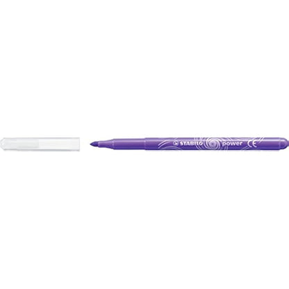 STABILO power - Medium Fibre-Tip Pen - Classpack of 240 - with 20 Assorted Colours