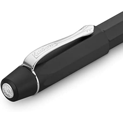 Kaweco ORIGINAL Fountain Pen 250 Black Chrome I Premium Aluminium Reservoir Pen for Ink Cartridges 12.7 cm I Nib: EF (Extra Fine)