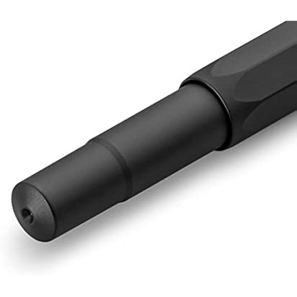 Kaweco AL SPORT Fountain Pen Black I Premium Fountain Pen for Ink Cartridges I Exclusive Fountain Pen 13 cm I Nib: EF (Extra Fine)