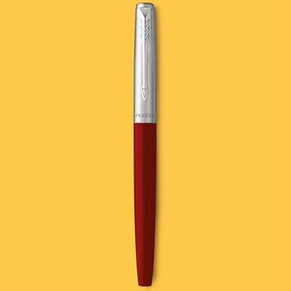 Parker Jotter Originals Fountain Pen | Classic Red Finish | Medium Nib | Handwriting Pens & Stationery Supplies | Blue & Black Ink