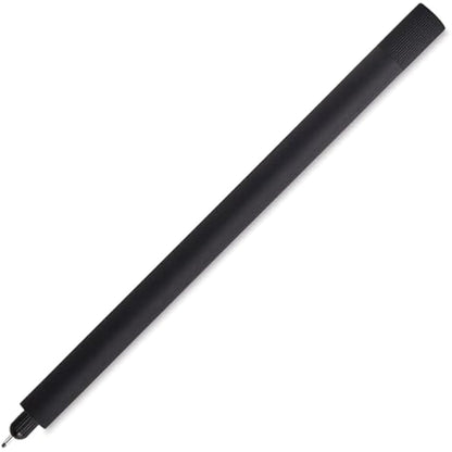 Tom's Studio Lumos Pro Single Tip (Matte Black) | Refillable Fineliner, Writing & Brush Pen | Comes with 11 Tips, 3ml Deep Black Ink Sample & 1x Ink Reservoir