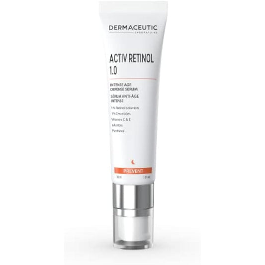 Dermaceutic Activ Retinol 1.0 - Age defense serum high strength - Face serum with Retinol and Vitamin C/E - 30ml