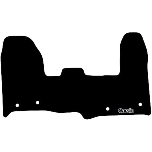 Carsio Carpet Van Cab Mats For Ford Transit Custom Auto 2018+ Tailored Fit Floor Mat Set Complete Accessory Black Custom Fitted - All Weather, Anti-Slip Backing & Black Trim