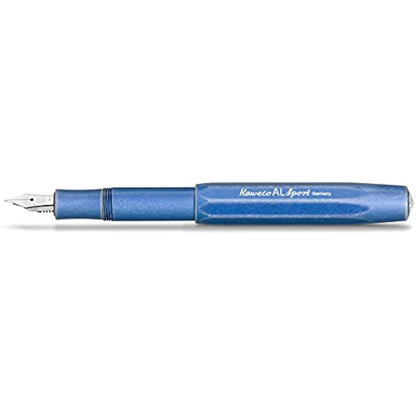 Kaweco Al Sport Stonewashed EF Fountain Pen, Blue