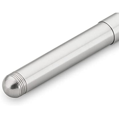 Kaweco LILIPUT Fountain Pen Silver I Premium Aluminium Fountain Pen for Ink Cartridges I Exclusive Fountain Pen 12.5 cm I Nib: BB (Extra Broad)