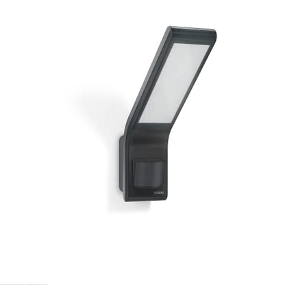 Steinel 12052 LED Floodlight XLED Slim S Anthracite, Security Lighting, 7.2 W and 648 lm, 160 Motion Detector, warm white