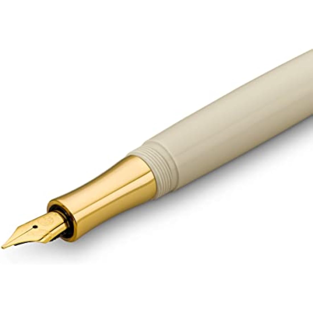 Kaweco STUDENT 70's Soul Fountain Pen I Premium Acrylic Fountain Pen for Ink Cartridges I Nostalgic Fountain Pen in Orange and Cream with Golden Details I Student Pen 16 cm I Nib: M (Medium)