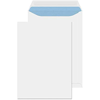 Evour A4 / C4 Self Seal White Pocket Envelopes – 229x324mm, 100 GSM, No Window – for Home, Office, and Business Mailing Pack of 50