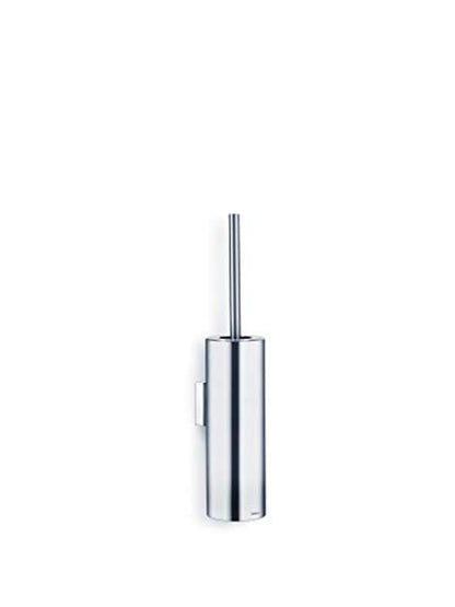 Blomus Wall-Mounted Toilet Brush, matt Brushed, closed NEXIO