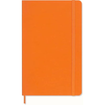 Moleskine Precious & Ethical Notebook, with Gift Box, Vegan Soft Cover, Elastic Closure, Large Format 13x21 cm, Colour Orange