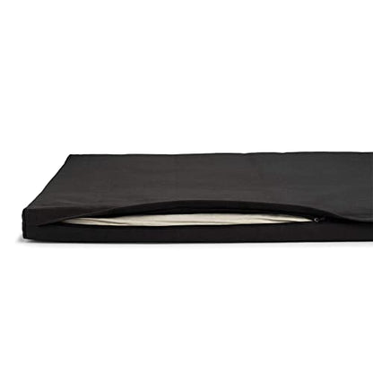 basaho Zabuton Meditation Mat | Organic Cotton | Recycled Fibre Filling (Zen Black)