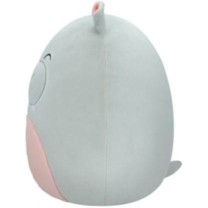 Squishmallows Original 12-Inch Harrison the Grey Hippo Medium-Sized Ultrasoft Plush