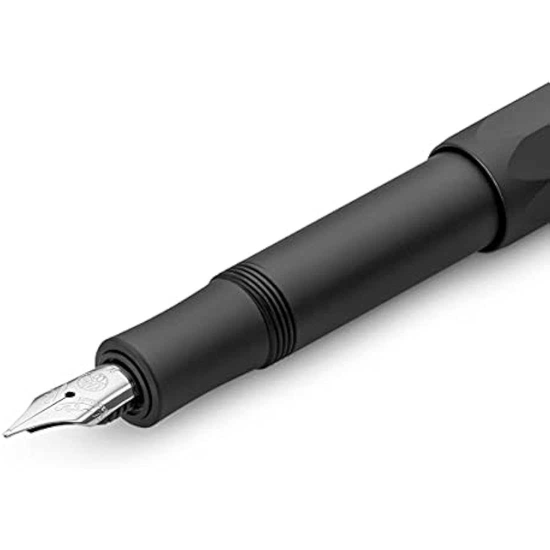 Kaweco AL SPORT Fountain Pen Black I Premium Fountain Pen for Ink Cartridges I Exclusive Fountain Pen 13 cm I Nib: EF (Extra Fine)