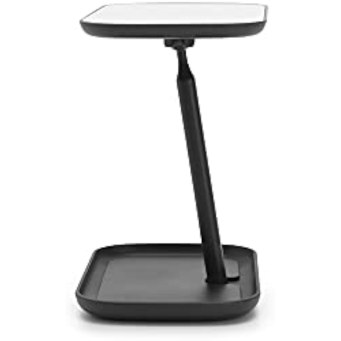 Brabantia ReNew 360° Adjustable Vanity Bathroom Mirror with Stand & Storage Tray (Dark Grey) Non-Slip Tray for Makeup, Jewellery, Shaving Accessories