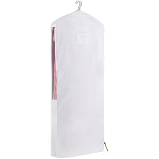 Hayden Hill Luxury Organic Cotton Garment Bag - Long 58 Inch - Breathable Dress Cover - For Clothes & Full Length Coats - Carbon Neutral