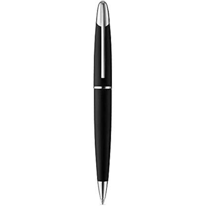 Colibri Equinox Twist ballpoint Pen-Brushed Black Steel and Chrome Finish Luxury Pen-sleek Branded Spring Clip-Comes In A Nice Gift Box-Gift for Men and Women