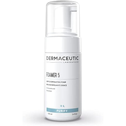Dermaceutic Foamer 5 - Gentle foaming cleanser - Brightening face wash - Exfoliating cleanser for a clear and bright complexion - 100ml