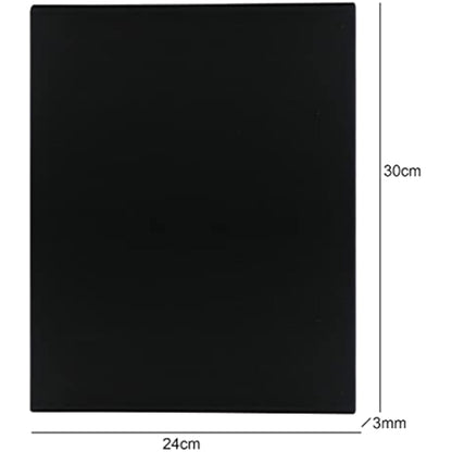 Exerz 24x30cm Black Canvas Panels 6pcs - 3mm 280gsm 100% Cotton/Blank Artist Canvas Board/Triple Primed/Acid Free/Medium Grain - Oil & Acrylic (24x30cm-6pk Black)