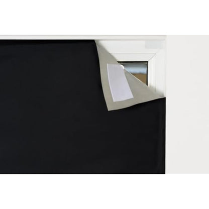Easynight Blackout Blind, 100% Light Blocking Fabric, Large, Fit Any Size/Shape Up To 200x145cm, Made to Measure Service Available, No Drill, Easy Use Temporary Permanent Anywhere