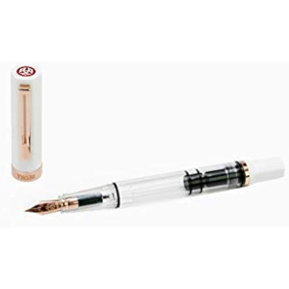 Twsbi Eco White & Rose Gold EF Nib - Fountain Pen