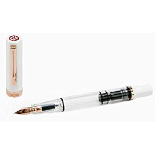 Twsbi Eco White & Rose Gold EF Nib - Fountain Pen