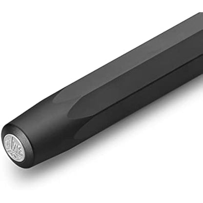 Kaweco AL SPORT Fountain Pen Black I Premium Fountain Pen for Ink Cartridges I Exclusive Fountain Pen 13 cm I Nib: EF (Extra Fine)