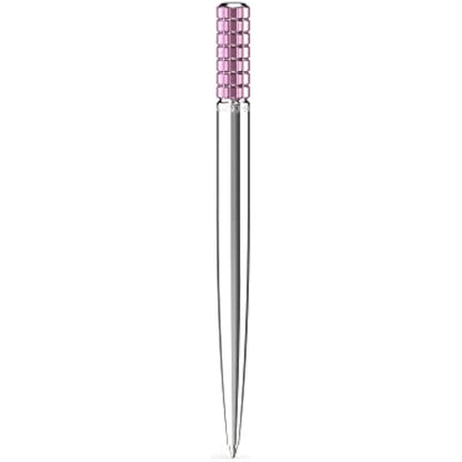 Swarovski Lucent Ballpoint Pen, Glittering Pink Crystals in a Chrome Setting, from the Lucent Collection