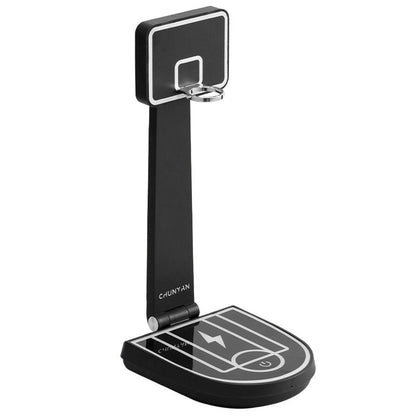Basketball Hoop LED Table Lamp with Wireless Charging - Creative Desk Light