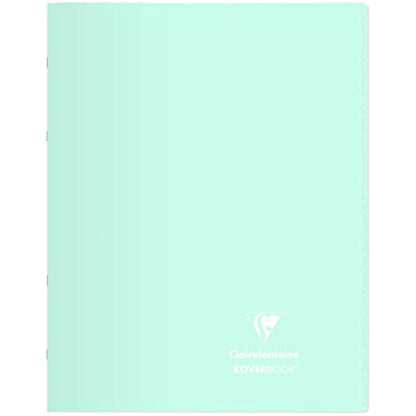 Clairefontaine 981481C Lot de 10 Cahiers Agrafés Koverbook Blush - 24x32 cm - 96 Pages Grands Carreaux - Papier Blanc 90 g - Couverture Polypro Opaque - Couleurs Aléatoires