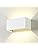 Dr.lazy Led Wall Light Aluminum 20W Indoor Led Wall Lamp Adjustable Up Down Wall Light Outdoor IP65 Waterproof Wall Sconce Lighting Fixtures for Bedroom Hallway (White-Natural White)