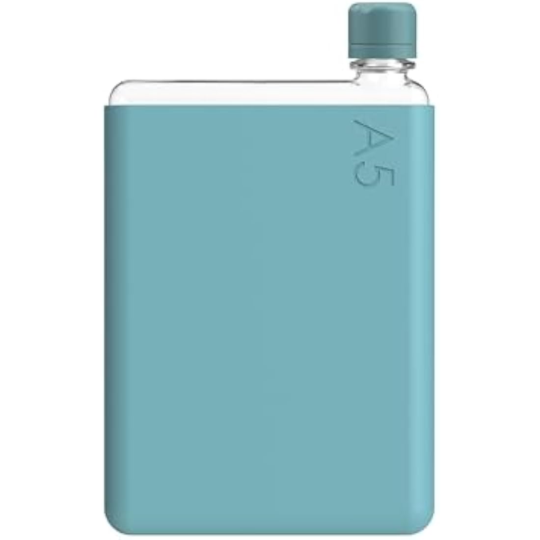 memobottle A5 (Sea Mist) Bundle - 25oz (750ml) - Bottle, silicone sleeve & lid |Slim Water Bottle for Bags, Beside Books & Laptops | BPA Free Tritan | Modern & Minimalist