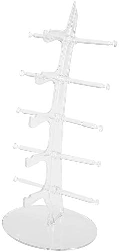 POFET Sunglasses Glasses Acrylic Crystal Clear Display Retail Show Stand Holder Rack Glasses Display Stand
