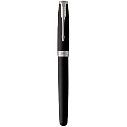 Parker Sonnet Fountain Pen | Matte Black Lacquer with Palladium Trim | Medium Nib | Gift Box