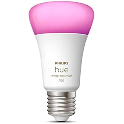 Philips Hue New White and Colour Ambiance Smart Light Bulb 75W - 1100 Lumen [E27 Edison Screw] with Bluetooth. Works with Alexa, Google Assistant and Apple Homekit.