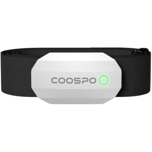 COOSPO Heart Rate Monitor Chest Strap,Bluetooth ANT+ Chest HRM for Running Cycling Gym Fitness, Heart Rate Monitors IP67 Waterproof Compatible with Strava Zwift Wahoo Garmin Polar Peloton App