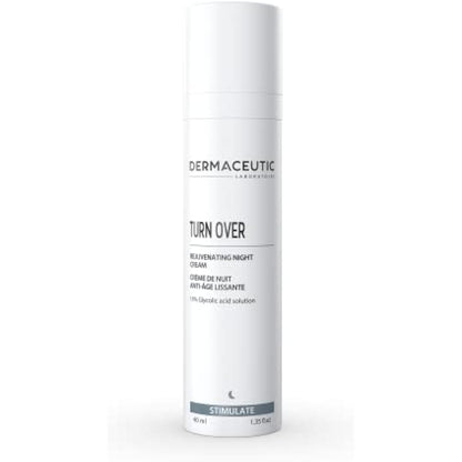 Dermaceutic Turnover - Rejuvenating Night Cream - Anti Aging cream with Glycolic acid - Exfoliating, regenerating and age defense face cream - 40ml