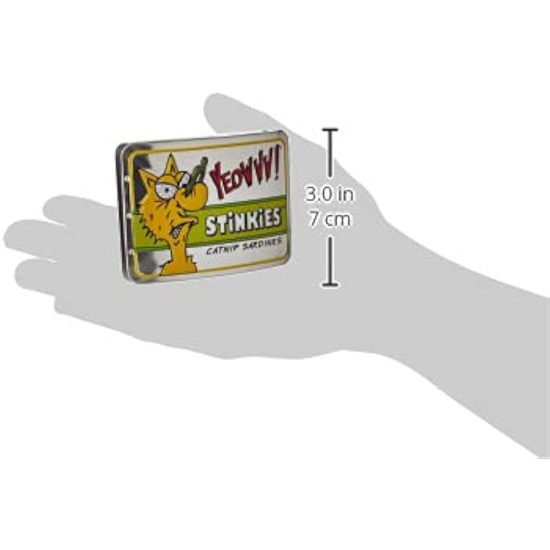 YEOWWW,Multi - 3 stinkies catnip sardines in can - 1 piece, All Breed Sizes